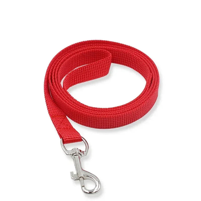 🌈 7-Color Nylon Dog Leash – Durable Training Lead for Daily Walking (1.5cm Width)