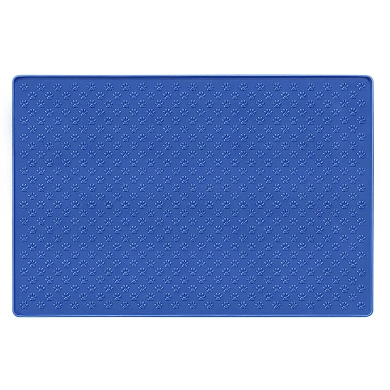 🐾 Silicone Waterproof Pet Feeding Mat – Non-Slip Food & Water Bowl Placemat for Cats & Dogs