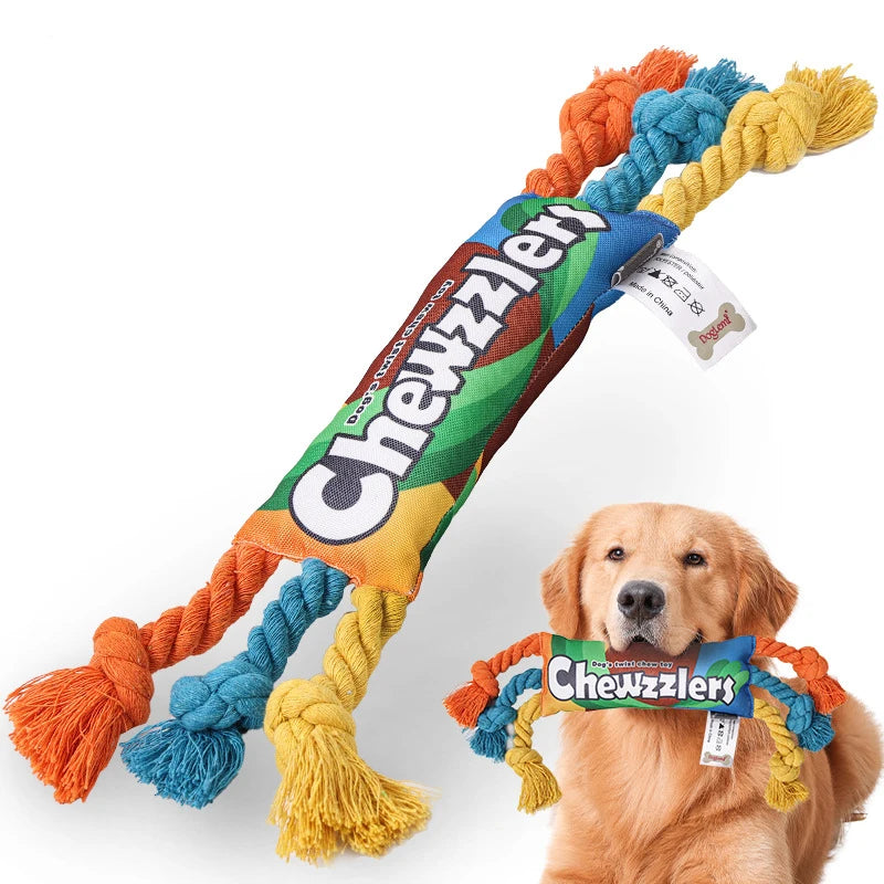 Durable Cotton Rope Chew Toy for Puppies – Braided Knot Toy for Teething & Dental Cleaning