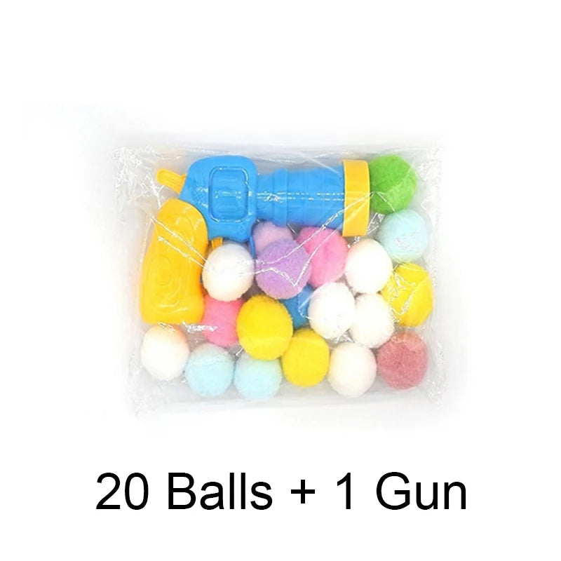 🎯 Cat Plush Ball Shooting Gun – Mini Silent Launcher Toy for Interactive Play & Stress Relief