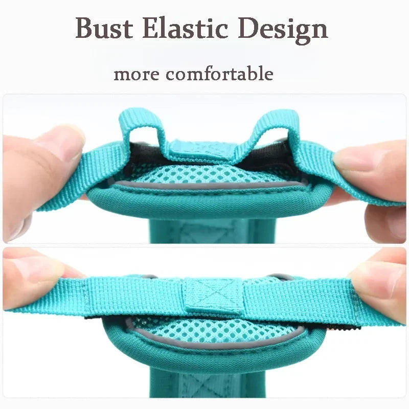 🐾 No Pull Dog Harness & Leash Set – Reflective Adjustable Mesh Vest for Small Dogs & Cats