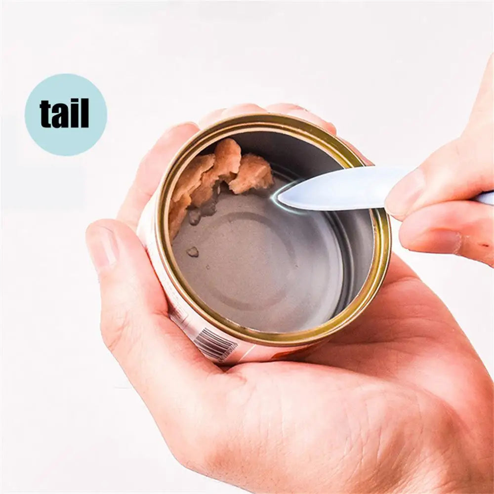 🥫 Portable Silicone Pet Can Lid with Spoon – 3-Ring Food Sealer