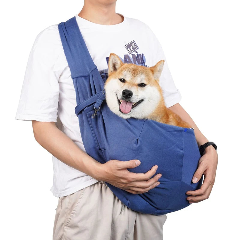 Pet Travel Shoulder Bag – Hands-Free Sling Carrier for Dogs & Puppies