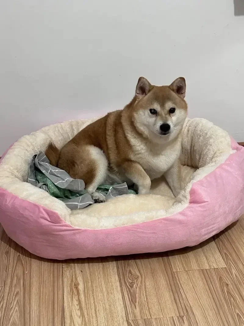 Very Soft Warm Dog Bed Sofa – Cozy Pet Basket for Medium & Large Dogs & Cats