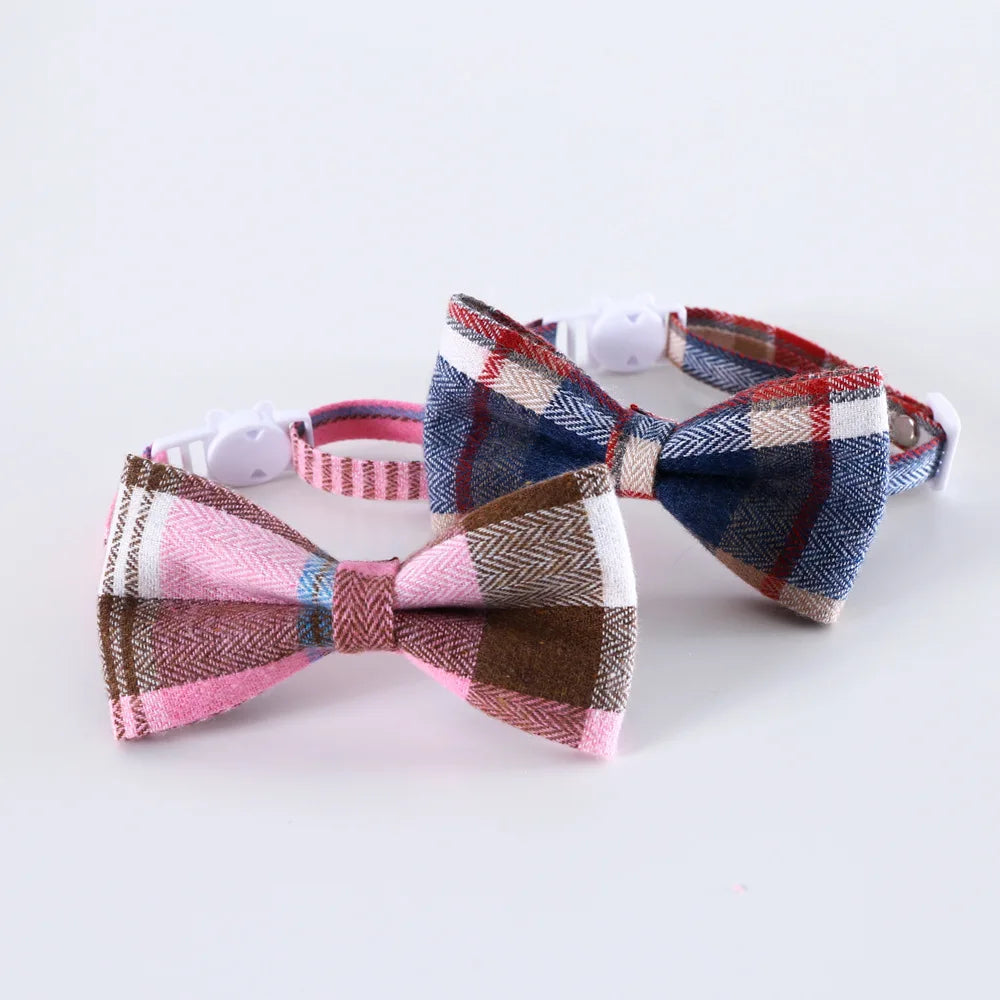 Adjustable Pet Bow Tie – Formal Breakaway Neck Tie Collar for Small Dogs & Cats