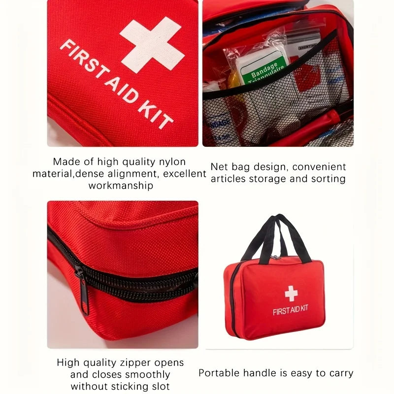 Multi-Purpose First Aid Kit – Portable Emergency Medical Kit for Hiking, Hunting, Camping & Travel (Small/Large Sizes)