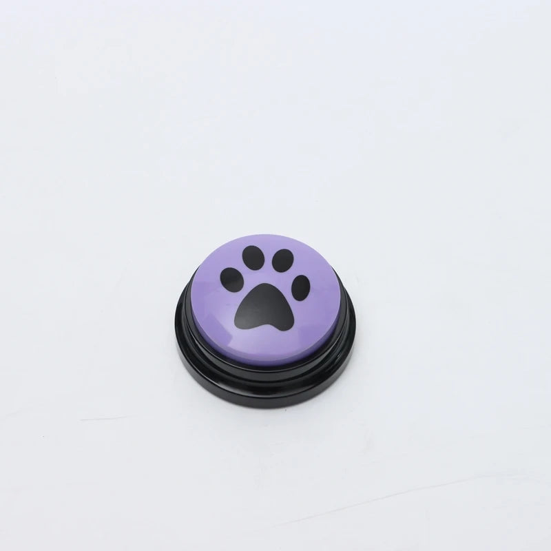 🎤 Pet Communication Button – Recordable Talking Training Toy with Cute Claw Print Design 🐾💡