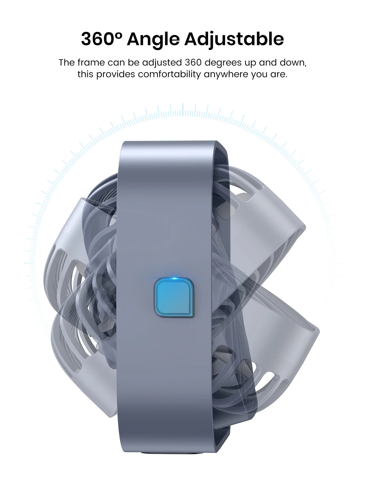 🌬️ TOPK USB Desk Fan – Portable Mini Fan with 3 Speeds | Quiet Cooling Fan for Home, Office, Desktop