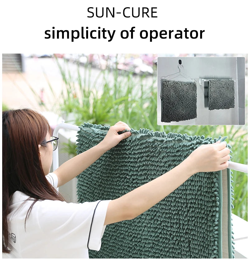 Chenille Plush Pet Mat – Soft Absorbent Dog & Cat Bed Pad, Cozy Seat Cushion for Crates, Bathroom & Pet Lounging