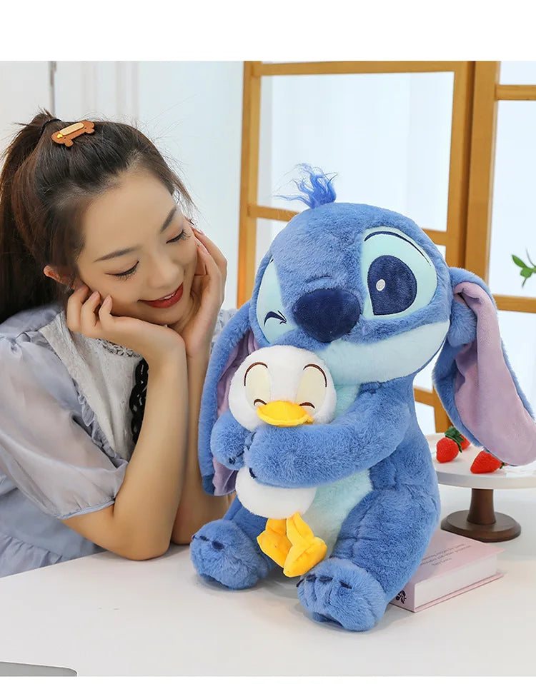 🧸 Disney Lilo & Stitch Plush Toy – Large 30cm-60cm Stuffed Cartoon Doll
