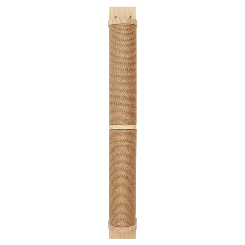 🐾 Wall-Mounted Cat Scratching Post – Wooden Kitten Tree with Thick Columns for Large Cats