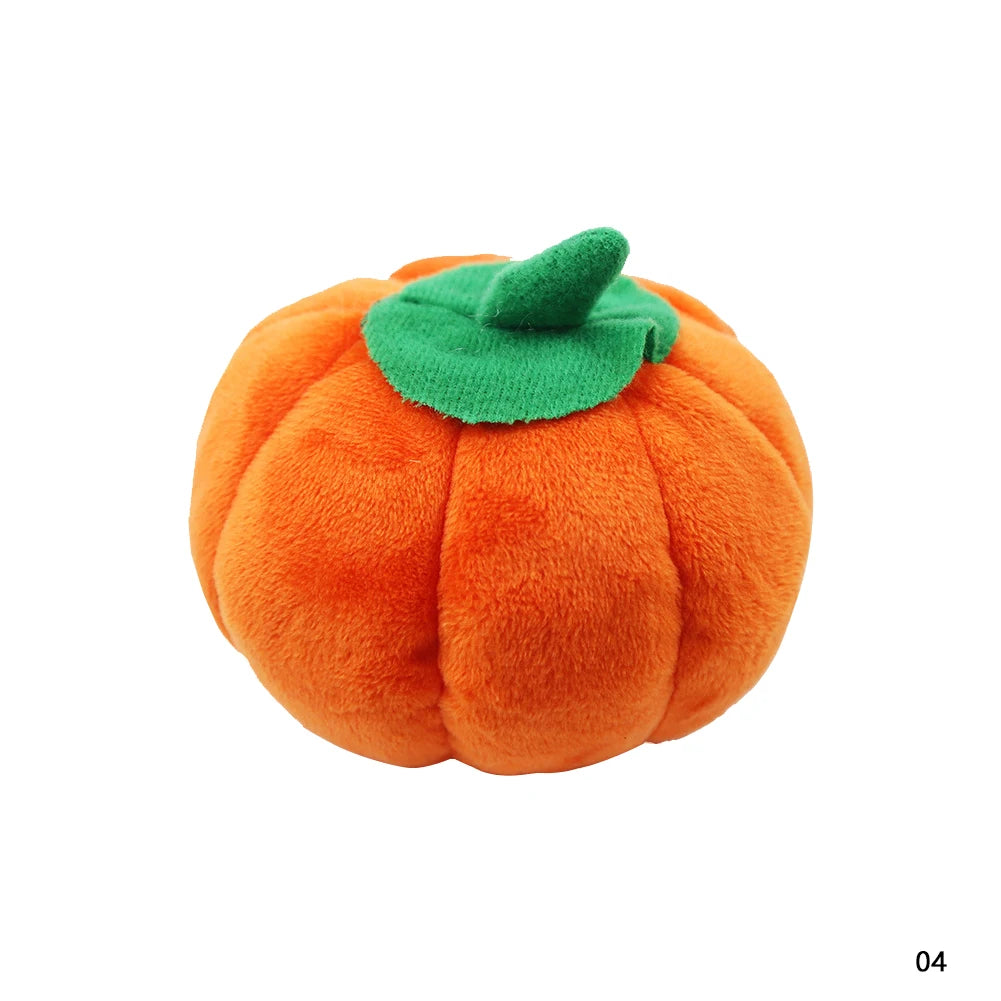 🐶 1Pc Pet Toys Fruit & Animal Cartoon Plush Squeaky Toy 🍓🐾