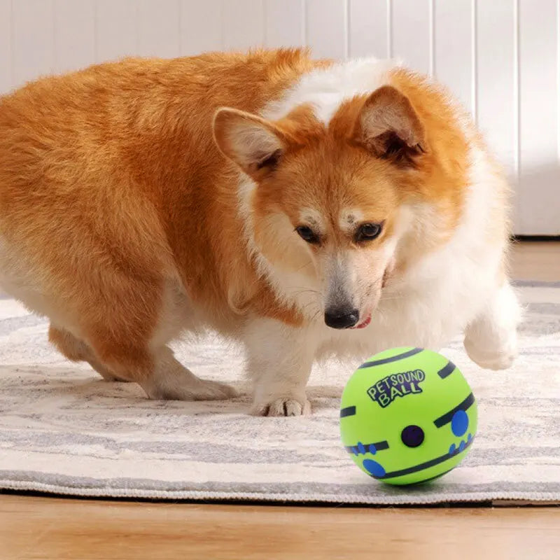 Wobble Wag Giggle Glow Ball – Interactive Sound Dog Toy 🟢🐾