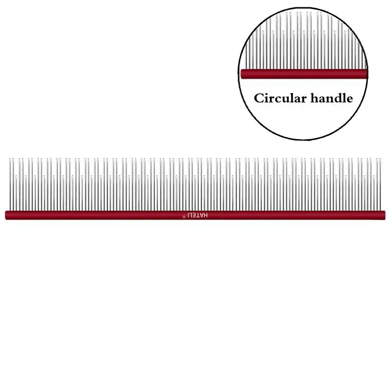 22cm Stainless Steel Pet Grooming Comb for Dogs & Cats