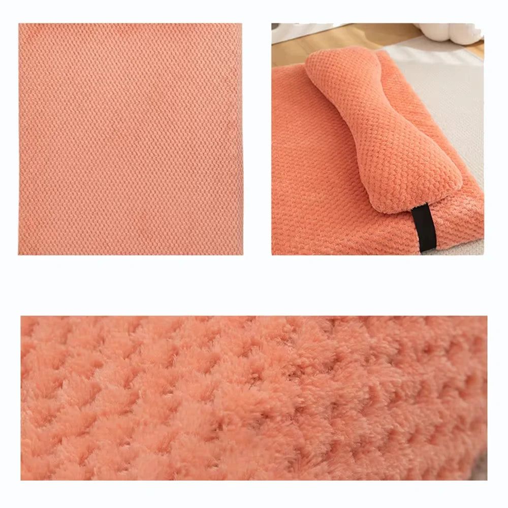 Warm Calming Dog Bed with Pillow