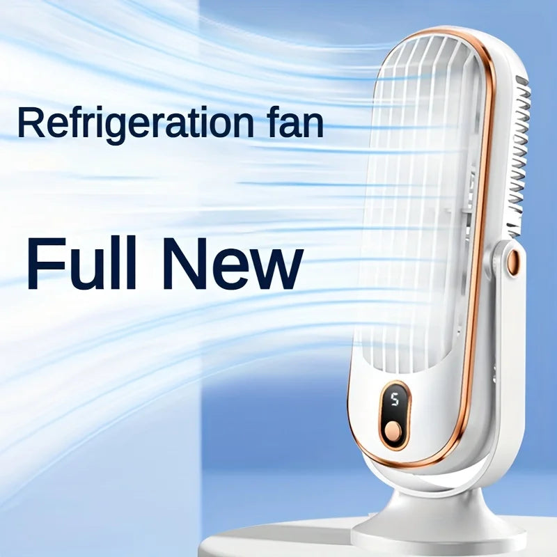 ❄️ 1PC Portable Air Conditioning Fan – 5-Speed Air Cooler with Large Battery, Dual Electric Motors, 720° Surround Cooling