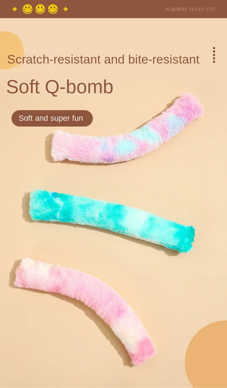 Interactive Cat Kick Sticks – Plush Catnip Toy for Teeth Cleaning & Indoor Play