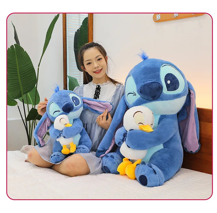 🧸 Disney Lilo & Stitch Plush Toy – Large 30cm-60cm Stuffed Cartoon Doll