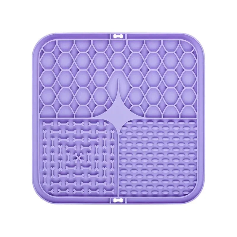 Pet Licking Pad – Slow Feeder Silicone Bowl for Dogs & Cats