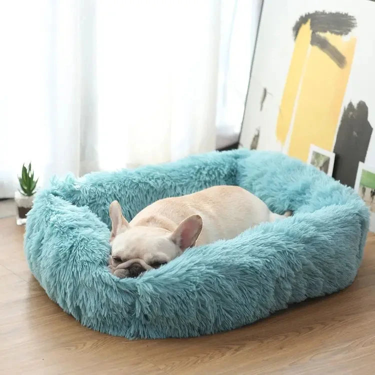 Winter Plush Rectangle Dog Bed – Warm Pet Sofa Mat for Small, Medium & Large Dogs & Cats
