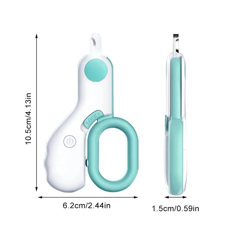 LED Light Cat Dog Nail Clipper Cutter