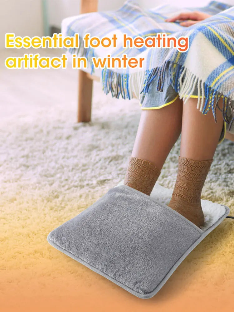 🔥 Winter Electric Foot Heating Pad – USB Powered, Plush Thermal Mat for Home & Office