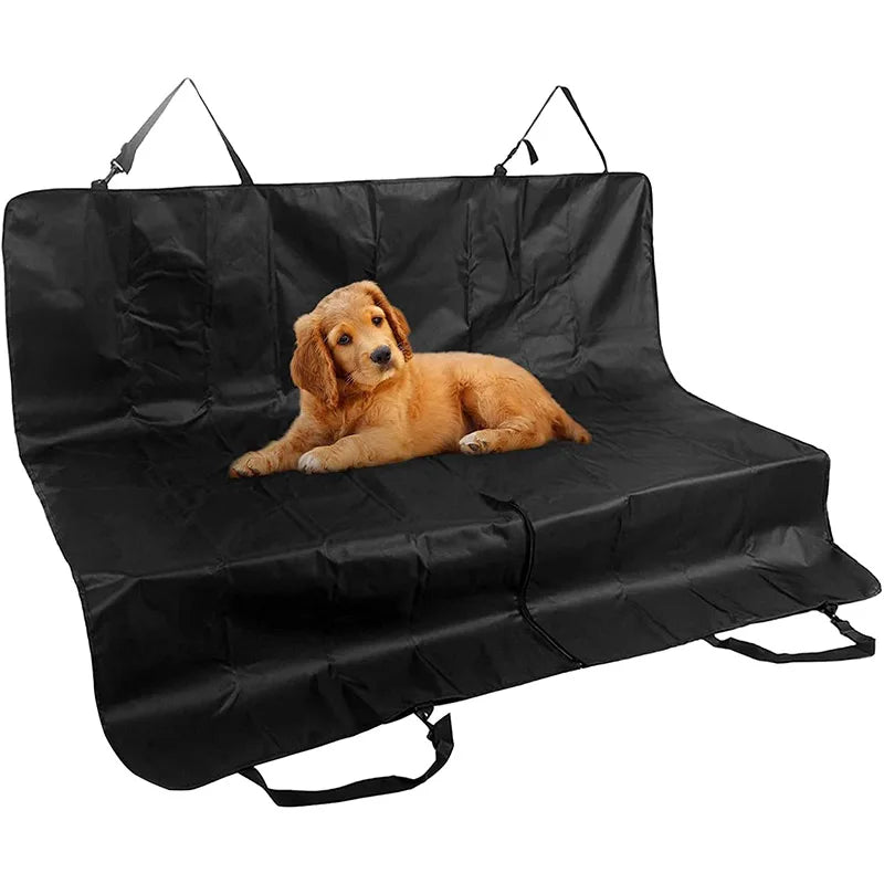 Waterproof Car Rear Seat Cover for Dogs – Hammock Travel Mat & Pet Protector for Car, Truck, SUV