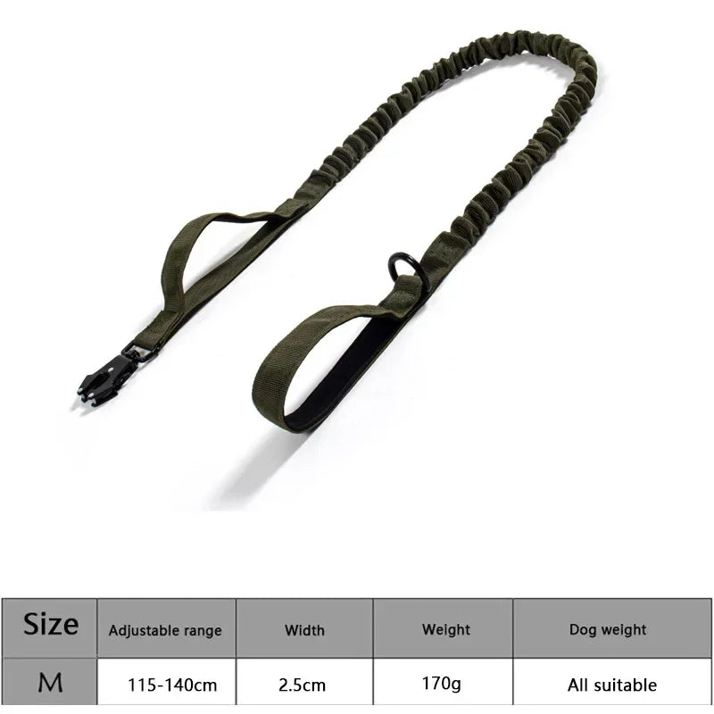 Adjustable Tactical Dog Collar & Traction Rope