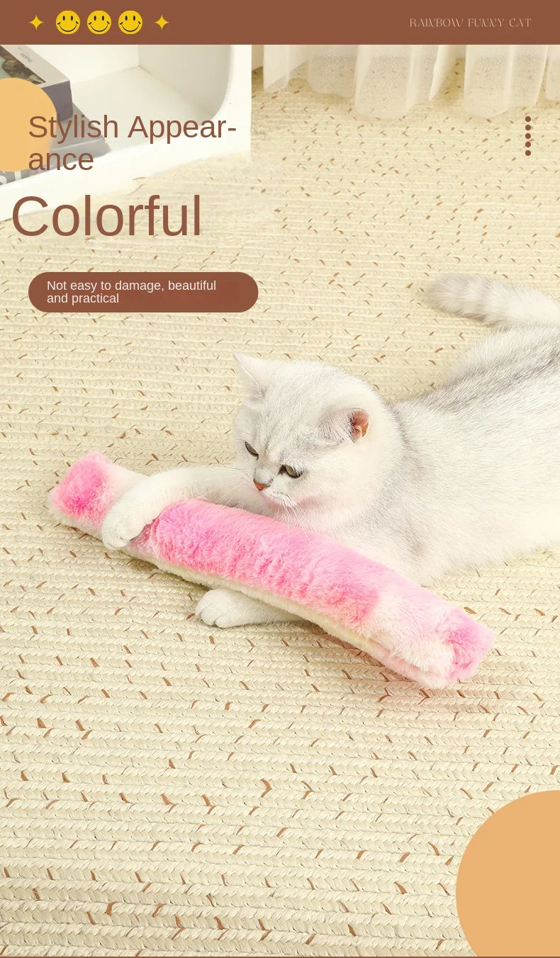 Interactive Cat Kick Sticks – Plush Catnip Toy for Teeth Cleaning & Indoor Play