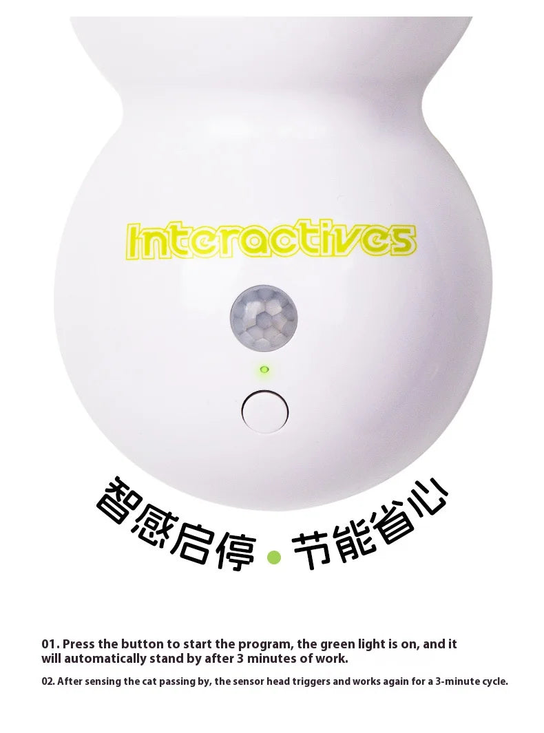 🐛 Intelligent Interactive Cat Toy – Auto Pop-Up Earthworm with Tail & Motion Activation