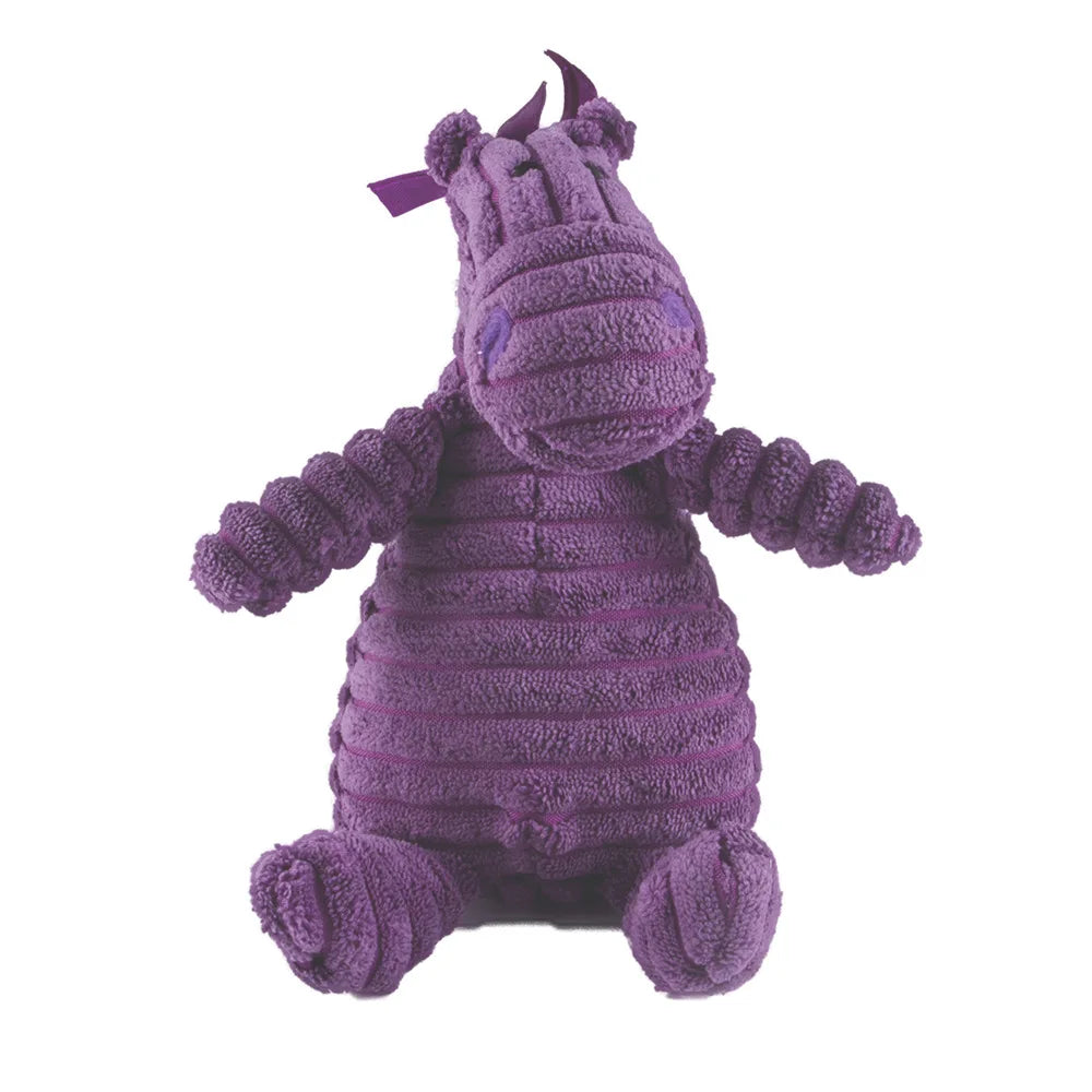 Purple Donkey Plush Dog Toy – Squeaky Puppy Play 🐶🟣