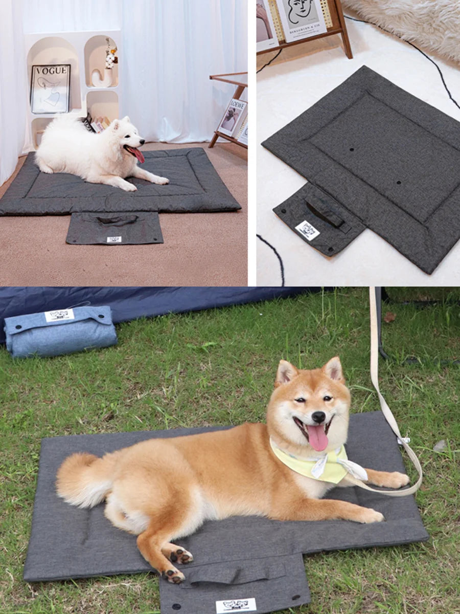 Waterproof Foldable Pet Mat – Portable Dog Bed Blanket for Outdoor & Indoor Use