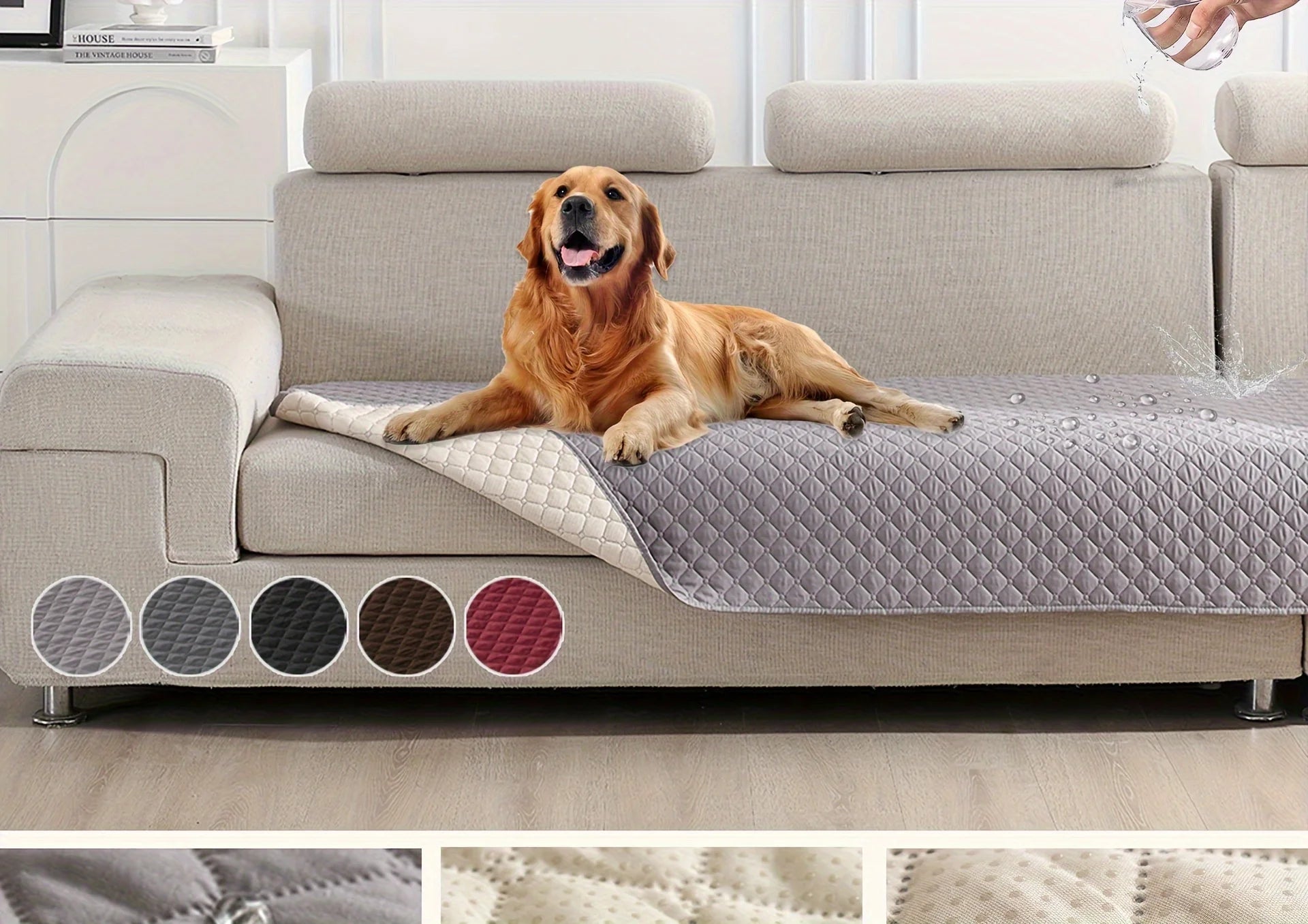Anti-Leaking & Non-Slip Dog Bed Cover