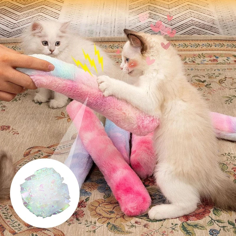 Plush Catnip Chew Toy – Soft Cat Pillow Teaser for Interactive Play