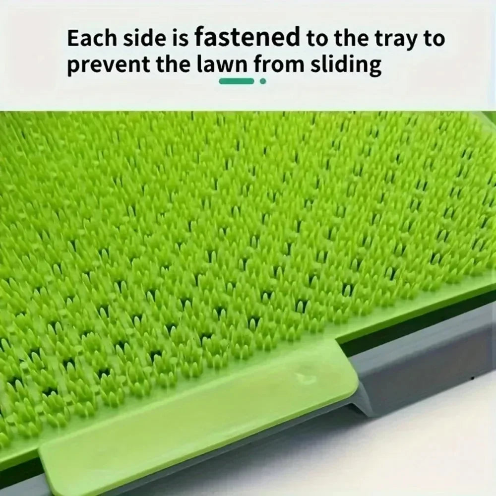 Artificial Grass Dog Potty Pad – Large Removable Pet Toilet with Anti-Splash Tray for Indoor Puppy Training