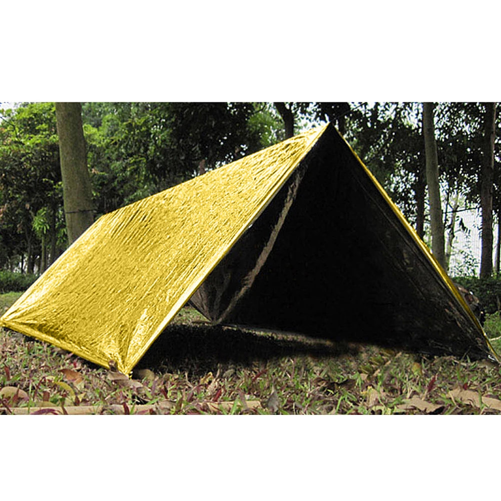 Emergency Thermal Blanket – Waterproof, Windproof Survival Rescue Blanket for Outdoor First Aid & Camping
