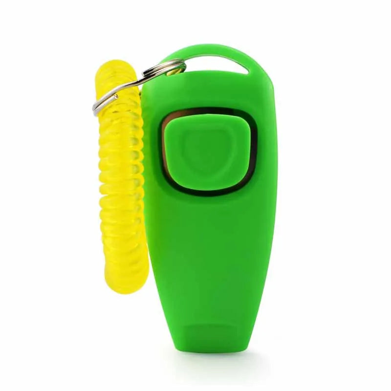 2-in-1 Pet Clicker & Dog Training Whistle with Key Ring – Obedience Training Tool for Dogs & Cats
