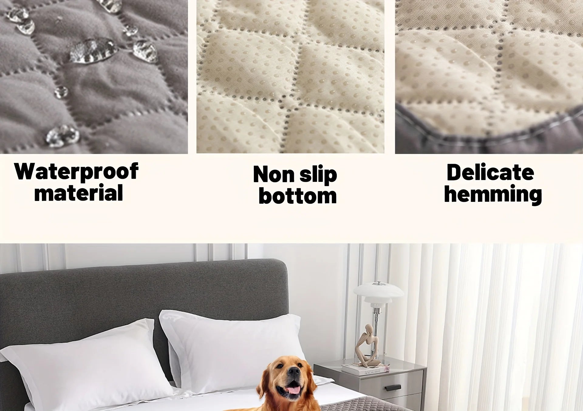 Anti-Leaking & Non-Slip Dog Bed Cover