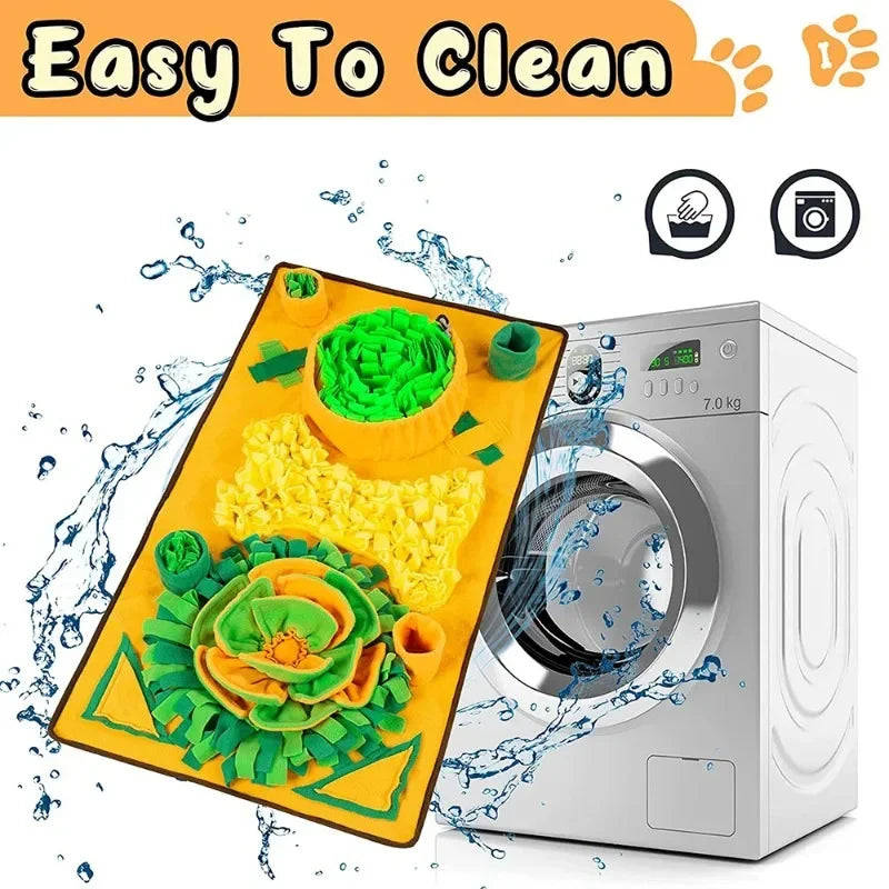 Large Snuffle Mat for Dogs – Interactive Stress Relief Training Mat & Slow Feeder Dog Treat Toy