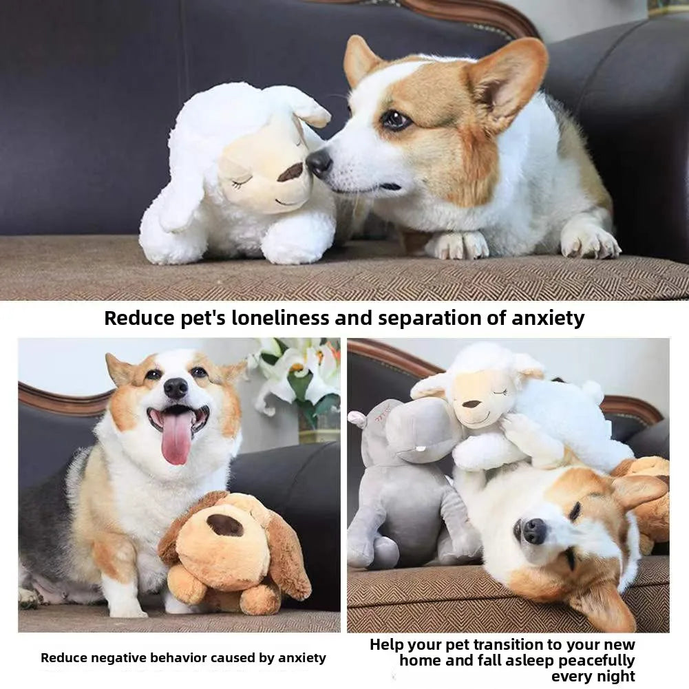 Heartbeat Dog Plush Toy – Calming Anxiety Relief Puppy Sleep Companion with Warmth & Stress Relief