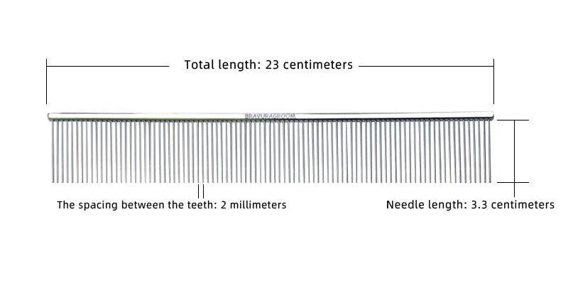 BAVURA Stainless Steel Pet Dematting Comb – Grooming Tool for Dogs & Cats | Removes Loose Undercoat, Mats & Tangles