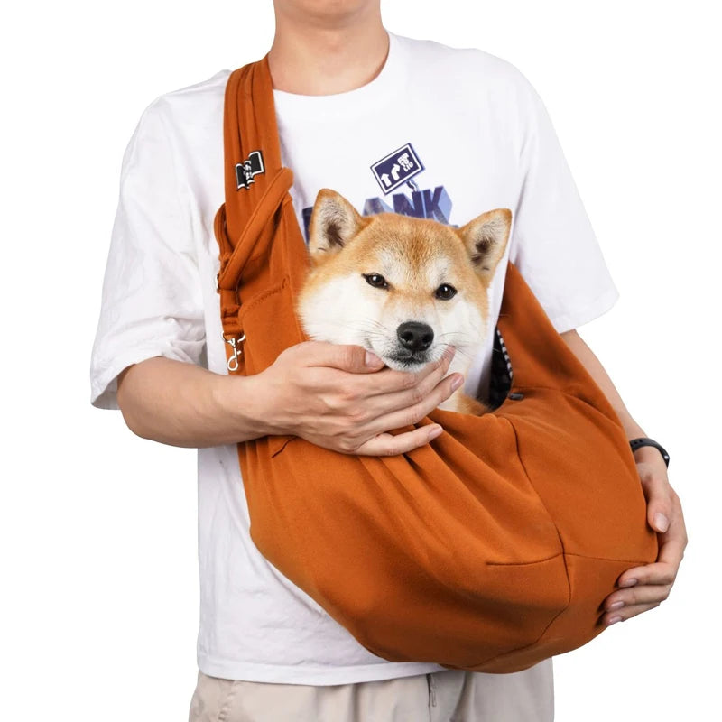 Pet Travel Shoulder Bag – Hands-Free Sling Carrier for Dogs & Puppies