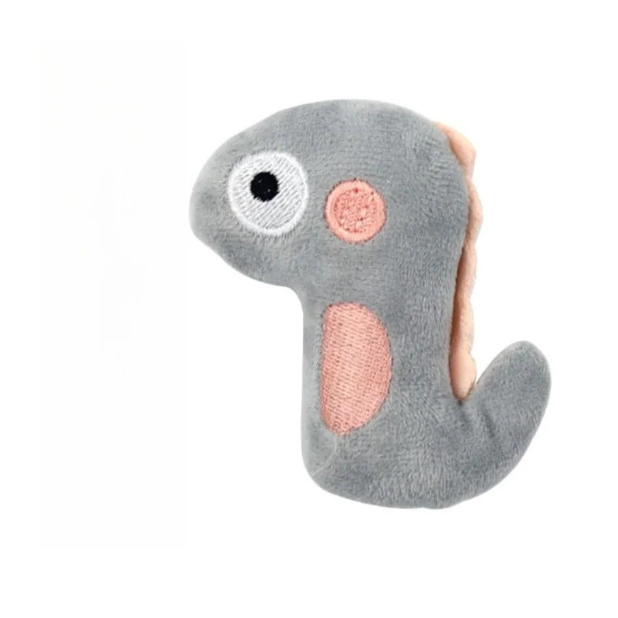 Cartoon Plush Cat Molar Bite Toy – Interactive Chew Toy for Cats