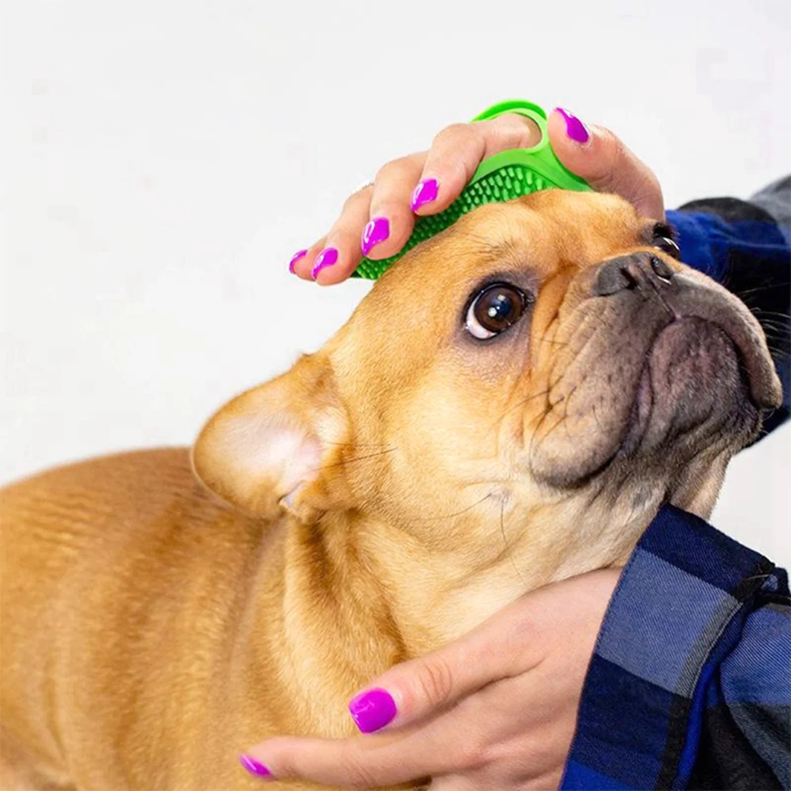 Soft Rubber Pet Grooming Brush – Hair Removal & Massage Glove for Dogs and Cats