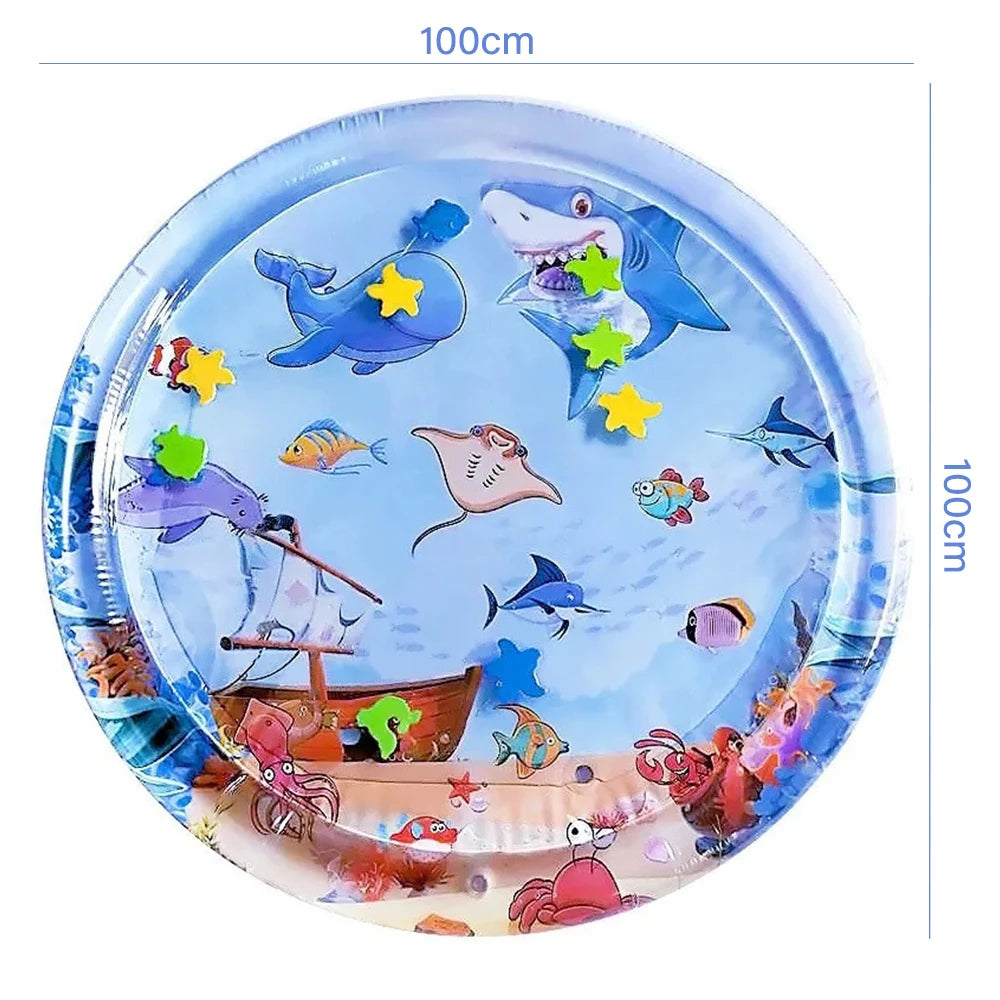 Summer Cooling Pet Water Bed – Inflatable Sensory Play Mat for Dogs & Cats