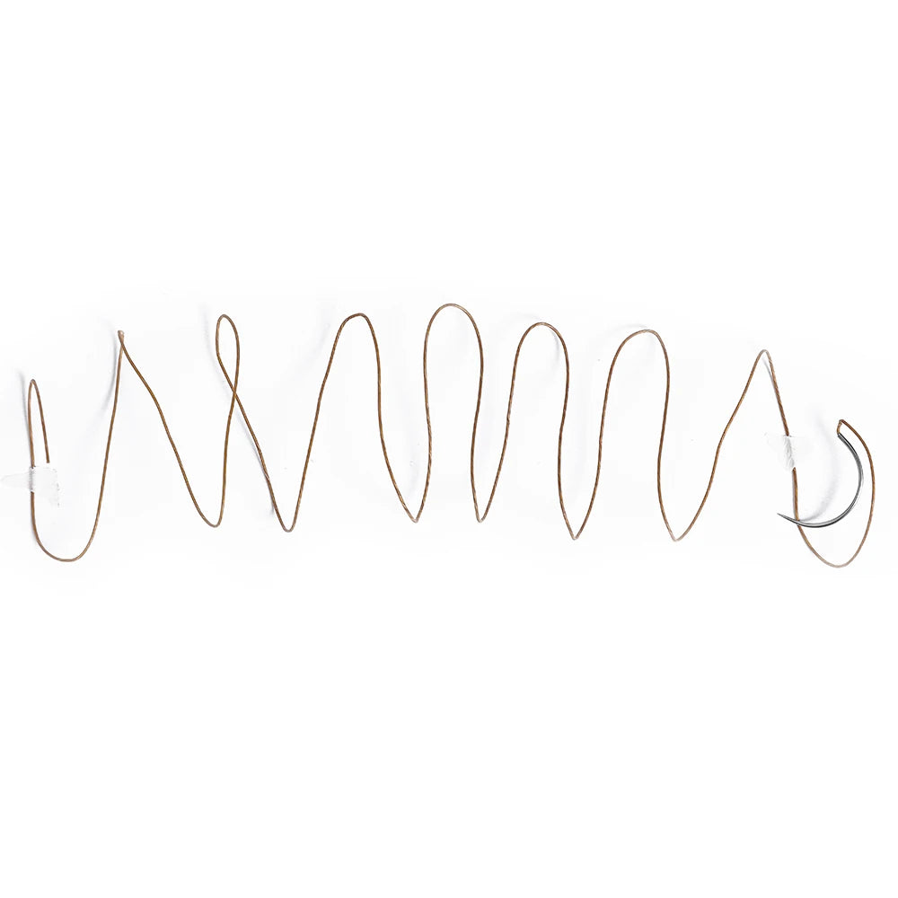 12pcs Absorbable Suture Thread with Needle – Veterinary PGA 75CM for Pet Surgery & Training (2/0 3/0 4/0 5/0)