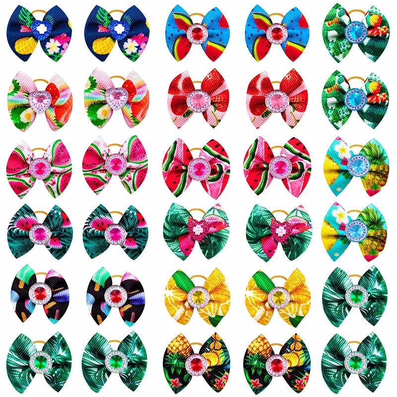 Dog Bowties & Bows 🎀 50/100pcs Small Pet Grooming Accessories