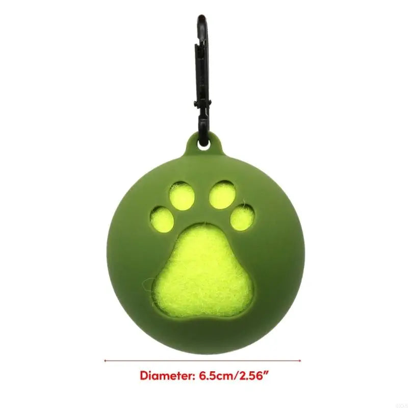 QXNB Tennis Ball Holder with Dog Leash Attachment – Hands-Free Pet Ball Cover Holder for Walks & Training