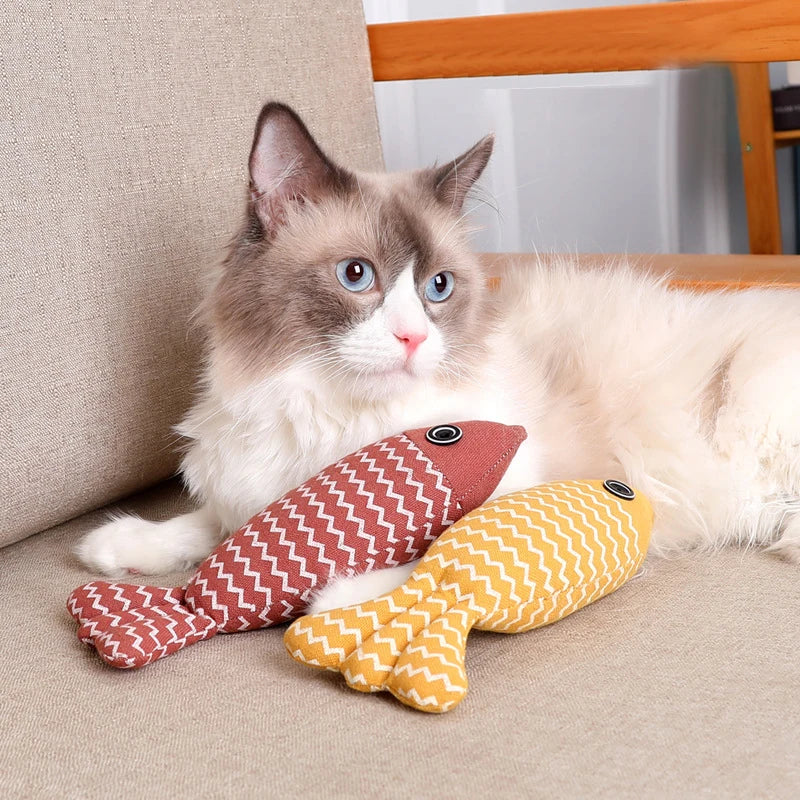 Fish Catnip Kicker Toy – Interactive & Chew-Friendly