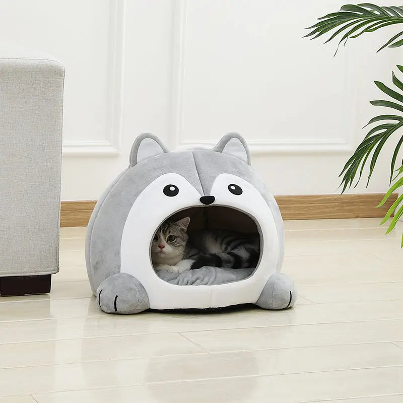 Ultra-Soft Cat Bed – Cozy Pet Basket Sofa, Small Dog Lounger, Kitten Cave